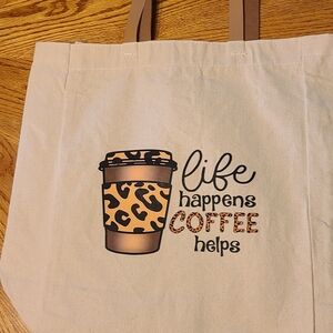 Leopard Print Coffee Tote Bag